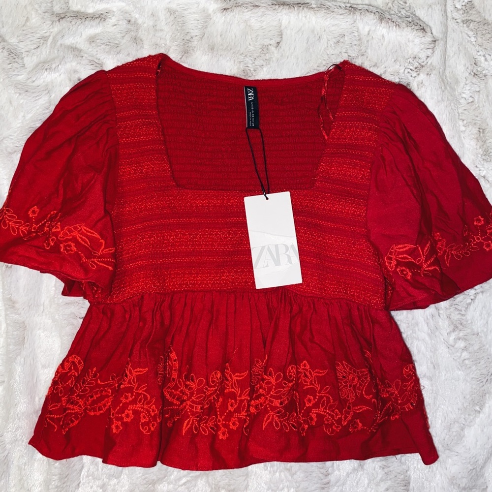 ZARA Short Sleeve Top